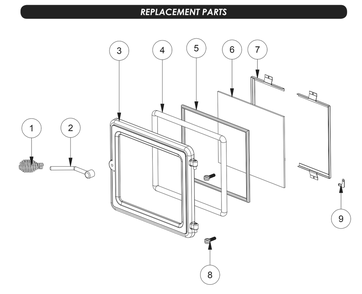 Replacement Parts 2 Diagram and Parts List for AF700  US Stove Company Heater
